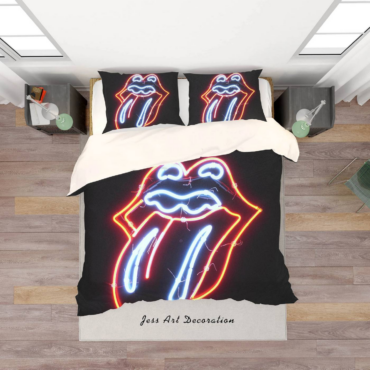3D BAND THE ROLLING STONES QUILT COVER SET BEDDING SET PILLOWCASES 21 2 result