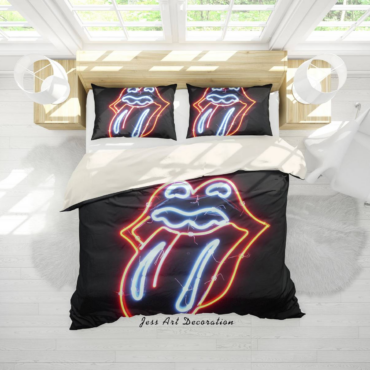 3D ROCK BAND THE ROLLING STONES QUILT COVER SET BEDDING SET PILLOWCASES 21