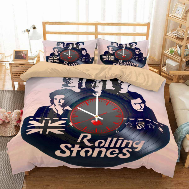 3D ROCK BAND THE ROLLING STONES QUILT COVER SET BEDDING SET PILLOWCASES 21