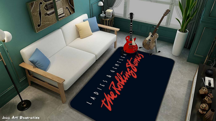 3D THE ROLLING STONES ROCK BAND NON-SLIP RUG MAT 201