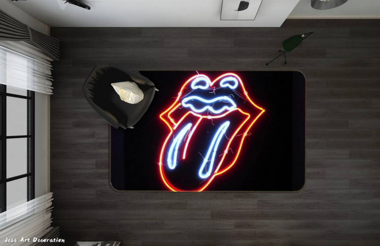 3D THE ROLLING STONES ROCK BAND NON-SLIP RUG MAT 201