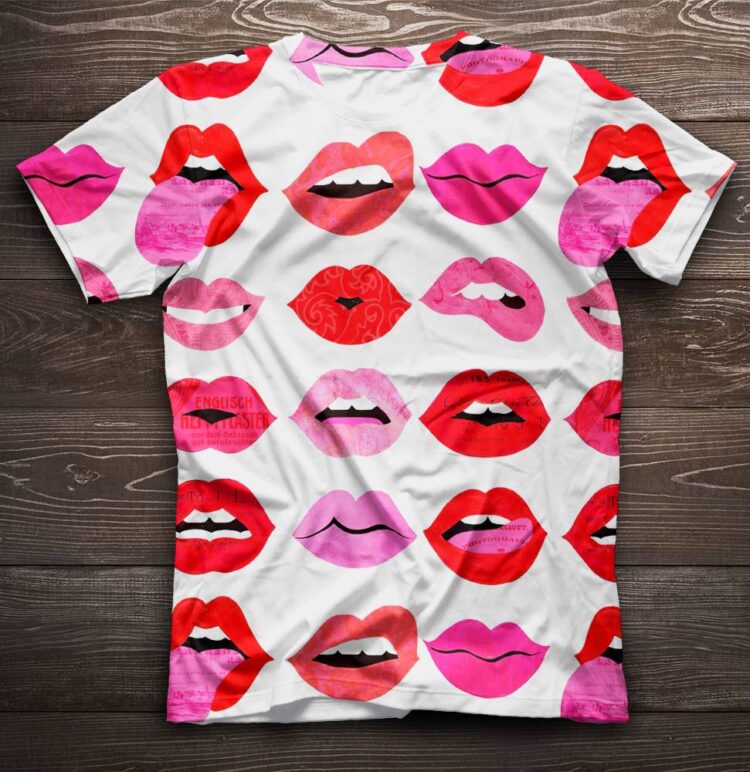 Lips Of Love 3D The Rolling Stones Shirt