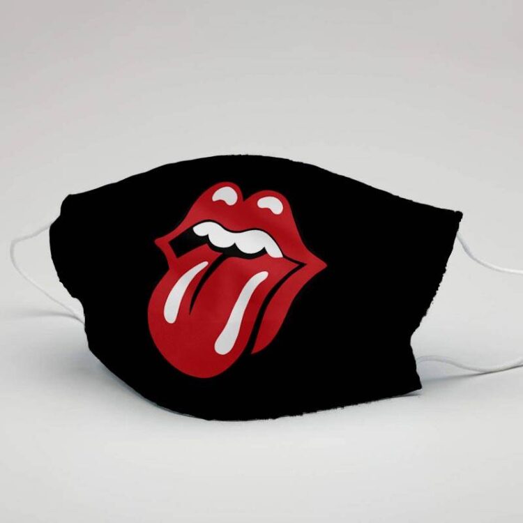 The Rolling Stones Tongue Cloth Face Mask 03