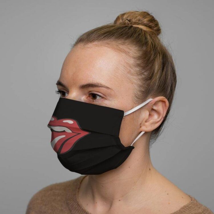The Rolling Stones Tongue Cloth Face Mask 03