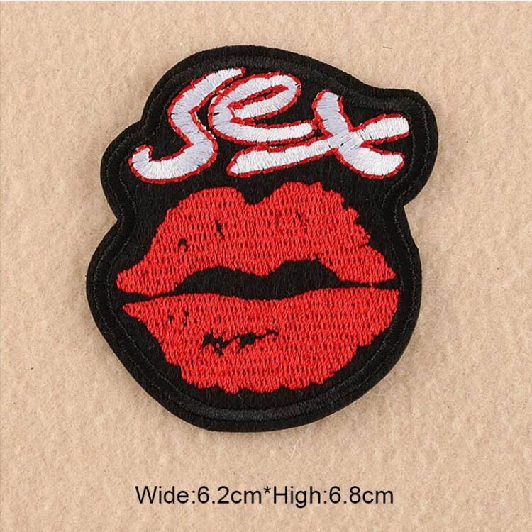The Rolling Stones Big Tongue Embroidered Canvas Iron on Patches DIY