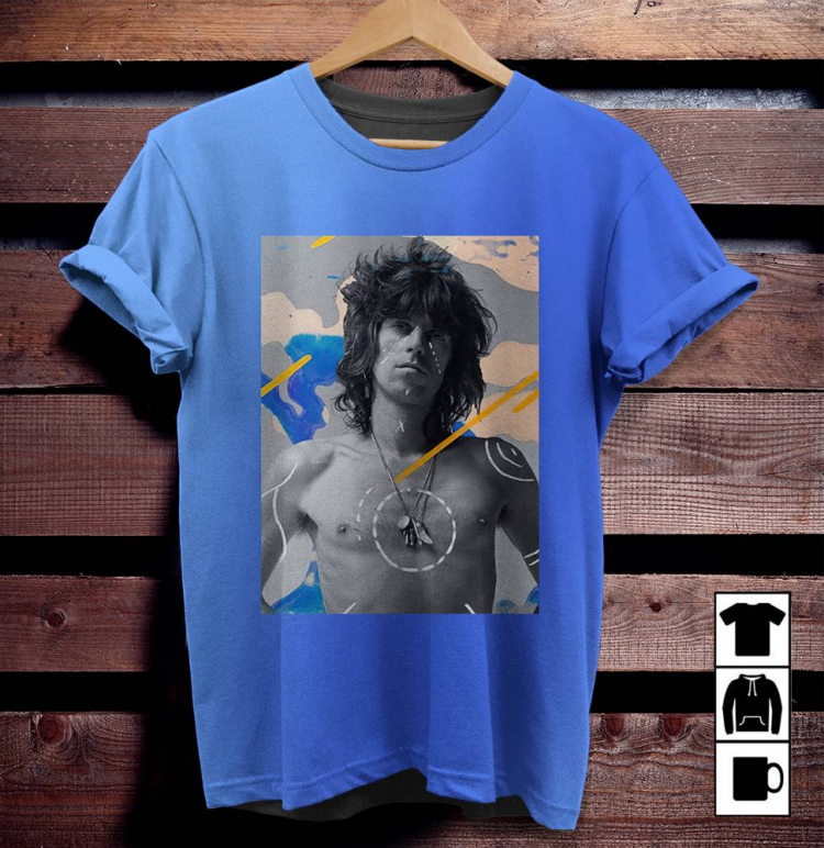 The Rolling Stones RUFFMERCY Keith Shirt - Royal Blue