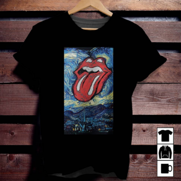 The Rolling Stones Vincent Van Gogh Painting Style Shirt