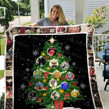 The Rolling Stones Christmas Tree Quilt
