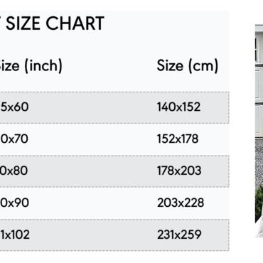 quilt size chart