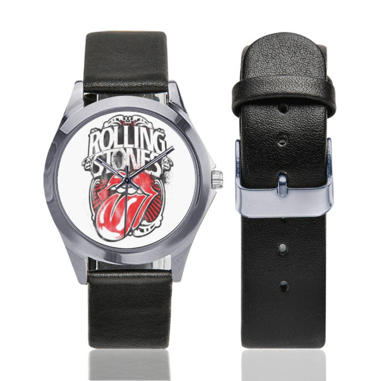 The Rolling Stones Vintage Big Tongue Unisex Round Metal Watch