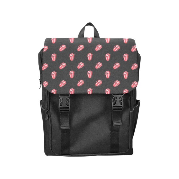 The Rolling Stones Tongue Pattern Shoulders Backpack