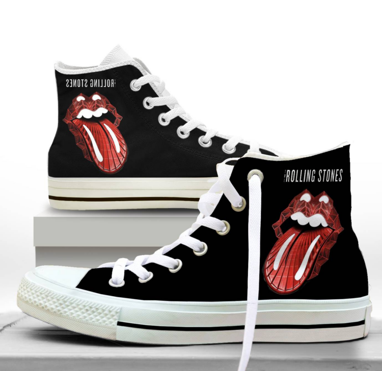 Rolling Stones Rock in Rio Festival Shoes Canvas Shoes,Low Top, High Top, Sport Shoes