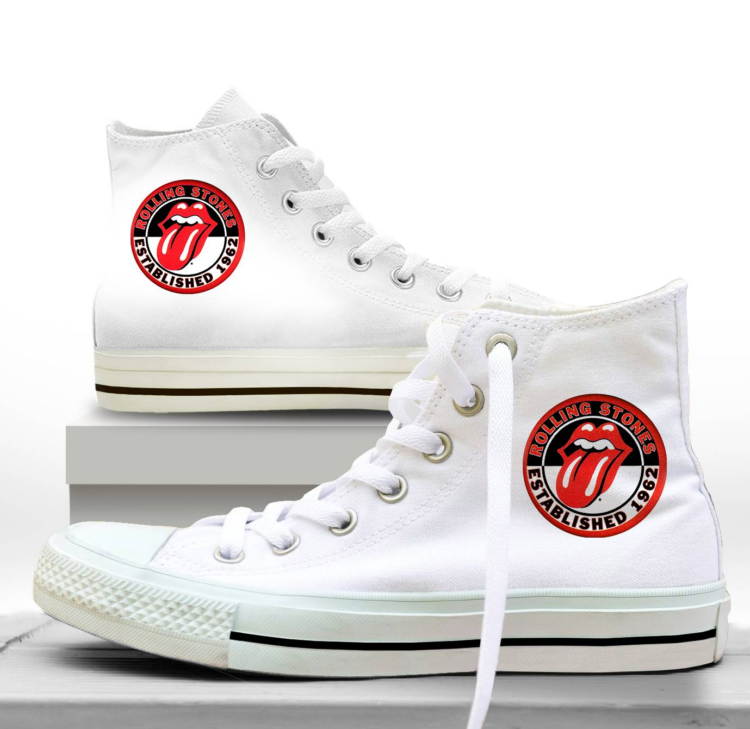 Rolling Stones Established 1962 Shoes Canvas Shoes,Low Top, High Top, Sport Shoes