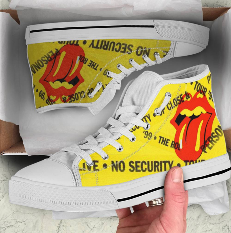 Rolling Stones Live Tour '99 Shoes Canvas Shoes,Low Top, High Top, Sport Shoes