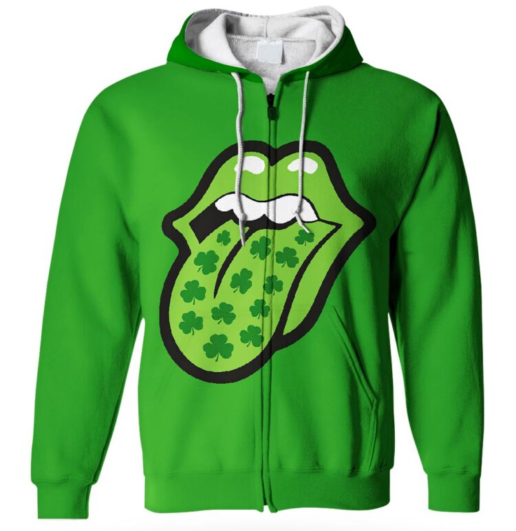 Rolling Stones Tongue St Patrick's Day Shirt