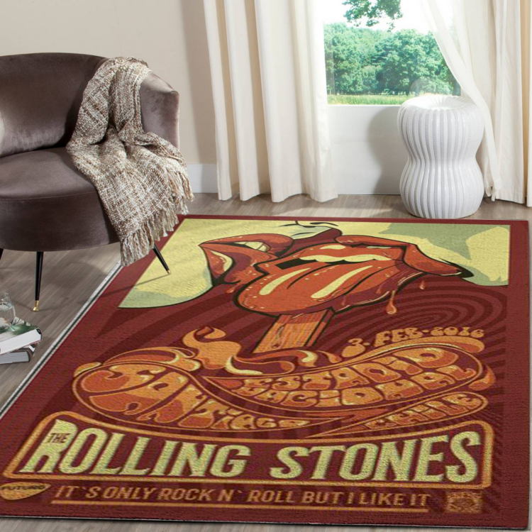 Rolling Stones Santiago RocknRoll 2016 Rug Carpet