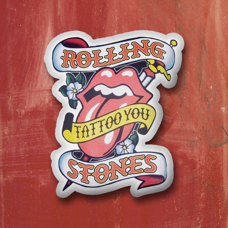 The Rolling Stones Tattoo Stuffed Pillow