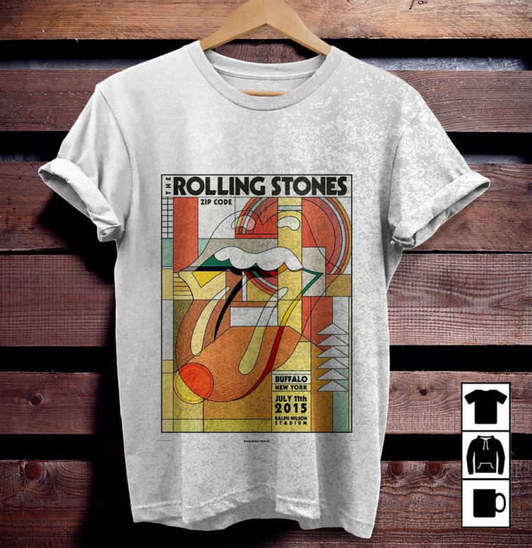 The Rolling Stones Zip Code New York 2015 Shirt