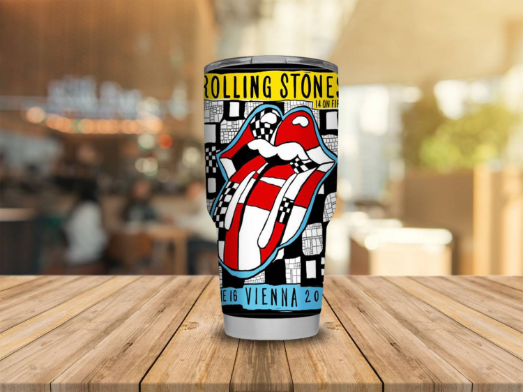 Rolling Stones ON FIRE VIENNA 2014 Tumbler Cup