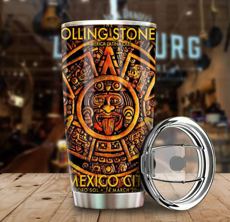 Rolling Stones America Latina Ole Mexico City Tumbler Cup