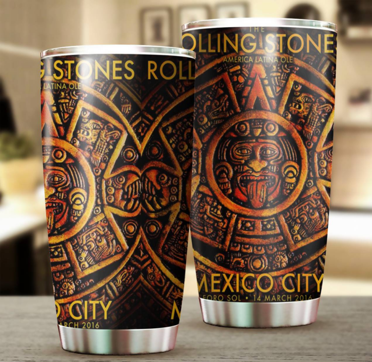 Rolling Stones America Latina Ole Mexico City Tumbler Cup