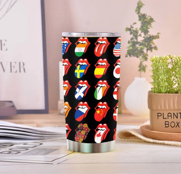 Rolling Stones Flags Tumbler Cup