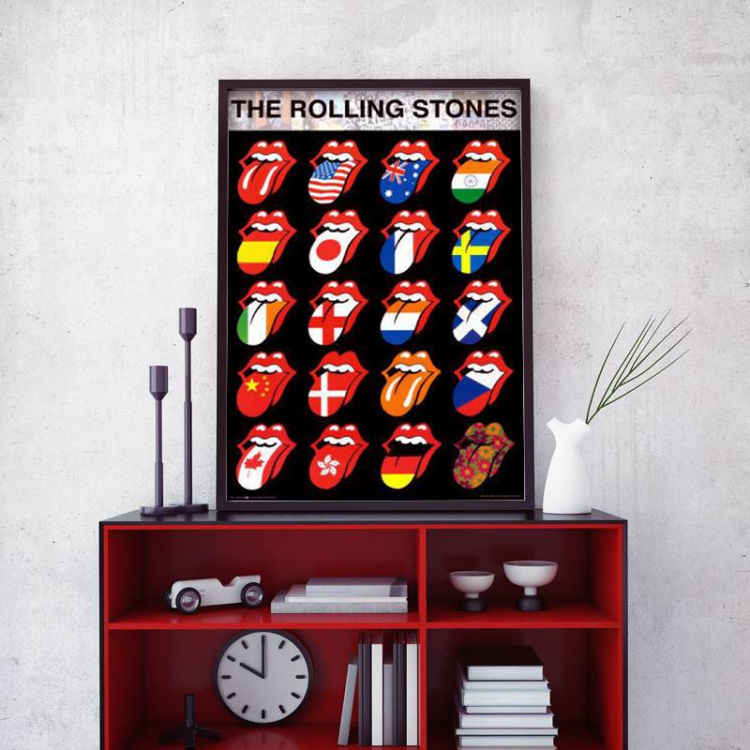 The Rolling Stones Flags Canvas
