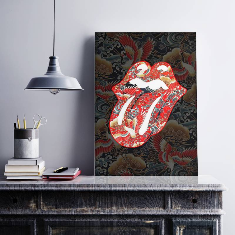 The Rolling Stones Japan Pattern Canvas
