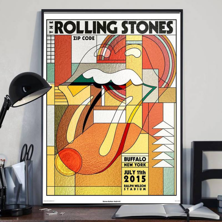 The Rolling Stones Zip Code NY 2015 Canvas