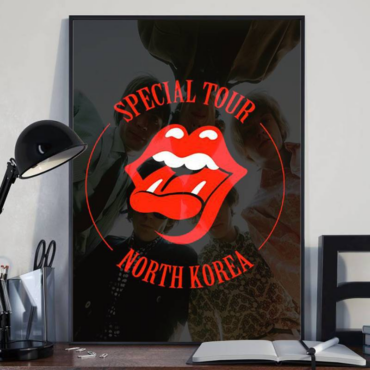The Rolling Stones Special Tour North Korea Framed Canvas
