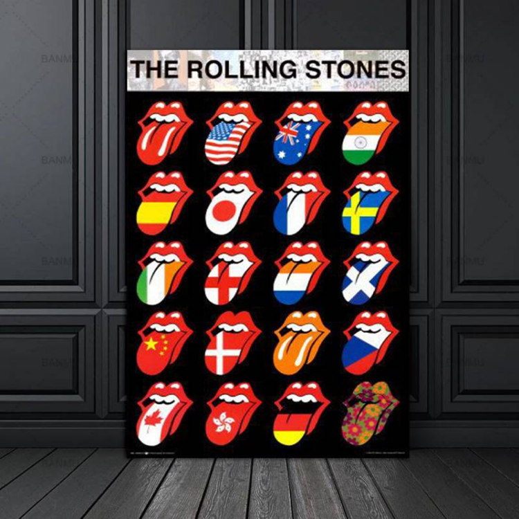 The Rolling Stones Flags Canvas