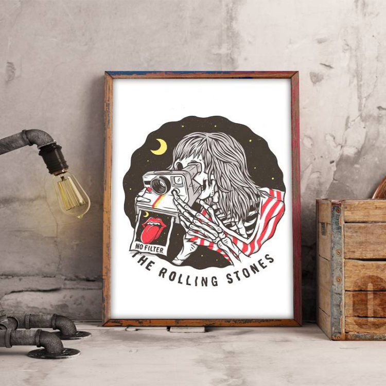 The Rolling Stones Letter Canvas