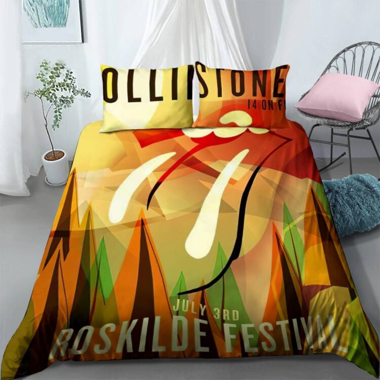 Rolling Stones 14 On Fire Roskilde Bedding Set