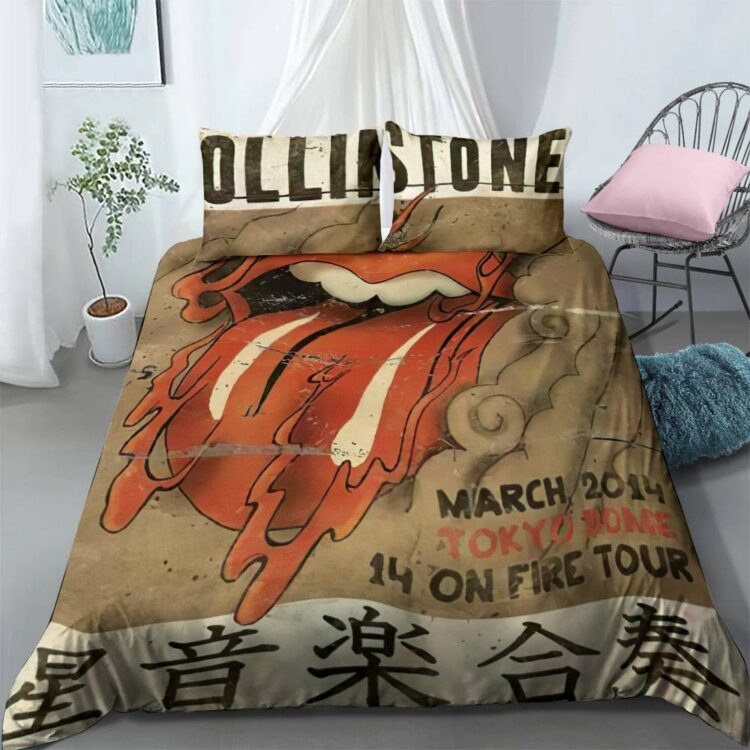 The Rolling Stones 14 On Fire Tokyo Dome Bedding Set