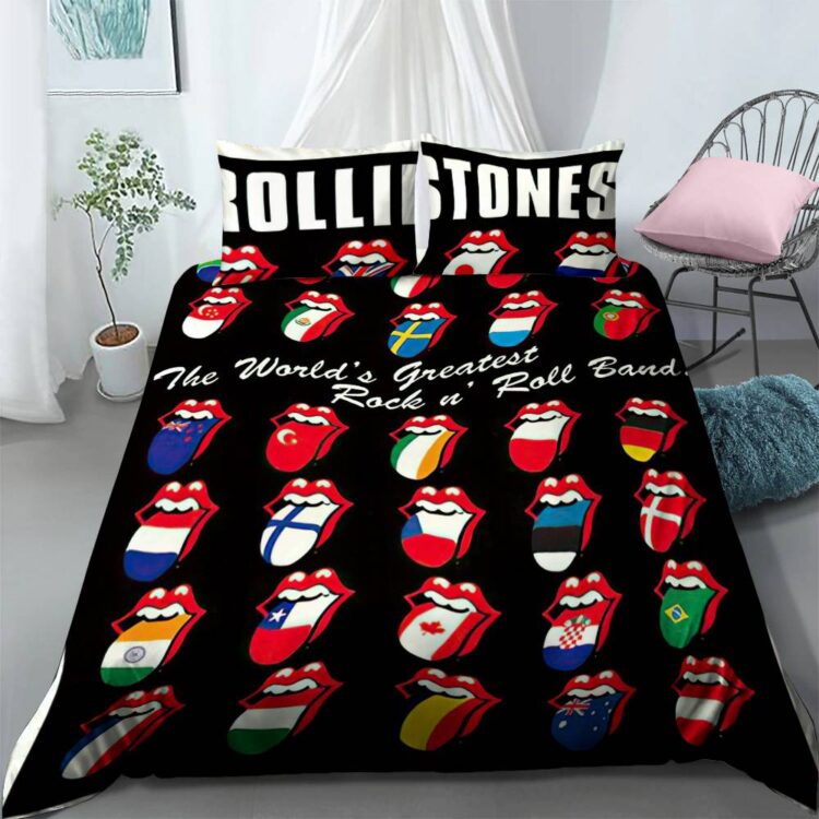 The Rolling Stones Flag Tongue Bedding Set