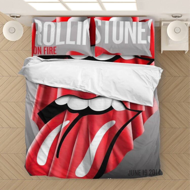 The Rolling Stones 14 On Fire Dusseldorf Bedding Set