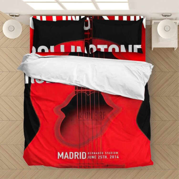 The Rolling Stones 14 On Fire Madrid Bedding Set