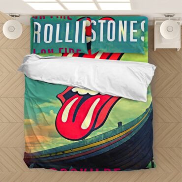 Bedding Set 2 The Rolling Stones 14 On Fire Roskilde