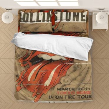 Bedding Set 2 The Rolling Stones 14 On Fire Tokyo Dome