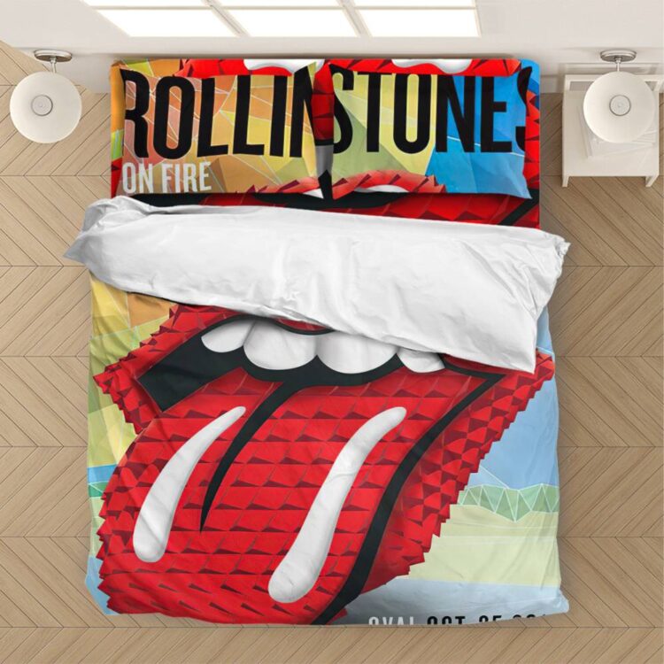 The Rolling Stones 14 On Fire Tour Adelaide Australia Bedding Set