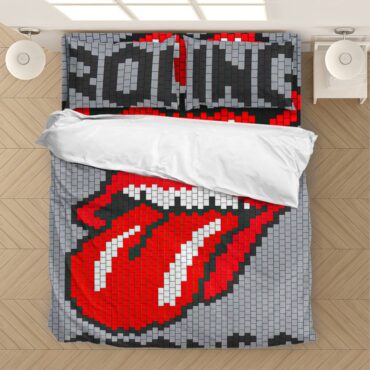 Bedding Set 2 The Rolling Stones 8Bit Tongue
