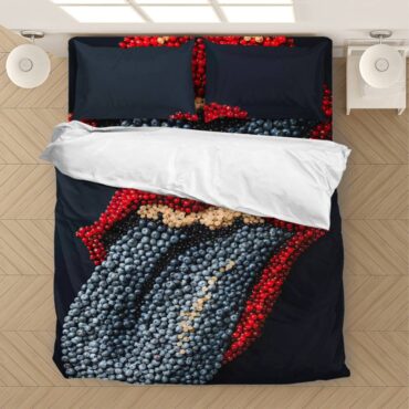 Bedding Set 2 The Rolling Stones Berry Tougue