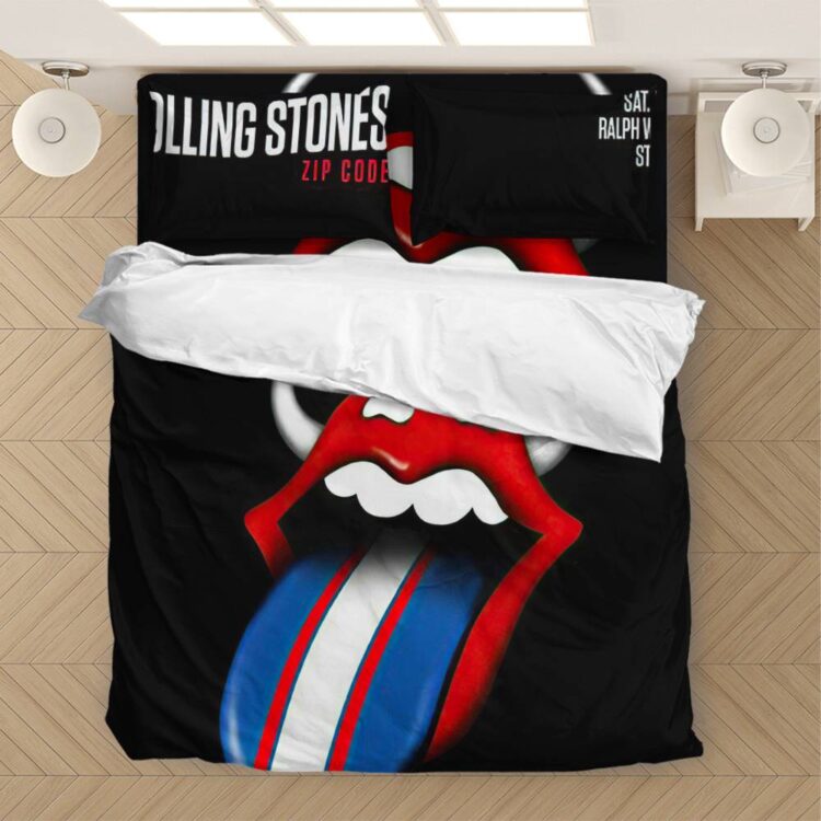 The Rolling Stones Zip Code Tour Ralph Wilson Bedding Set
