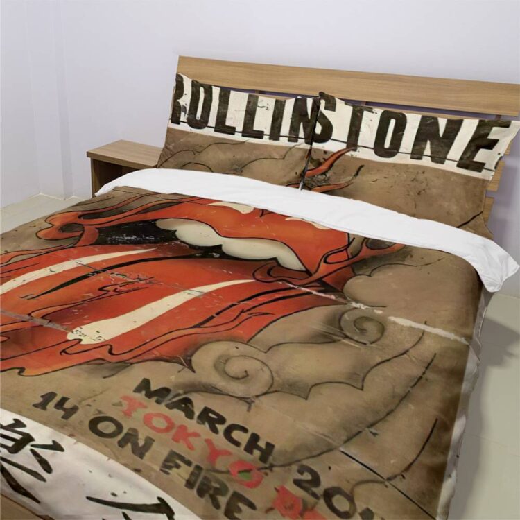 The Rolling Stones 14 On Fire Tokyo Dome Bedding Set