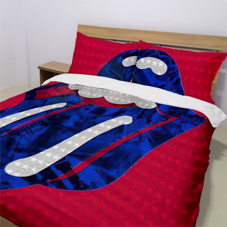 The Rolling Stones Blue Tongue Bedding Set
