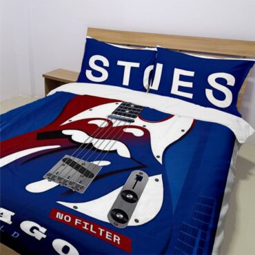 Bedding Set 3 The Rolling Stones No Filter Chicago 2019