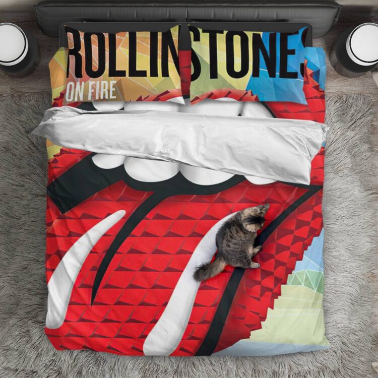 The Rolling Stones 14 On Fire Tour Adelaide Australia Bedding Set