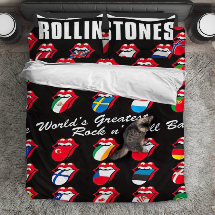 The Rolling Stones Flag Tongue Bedding Set