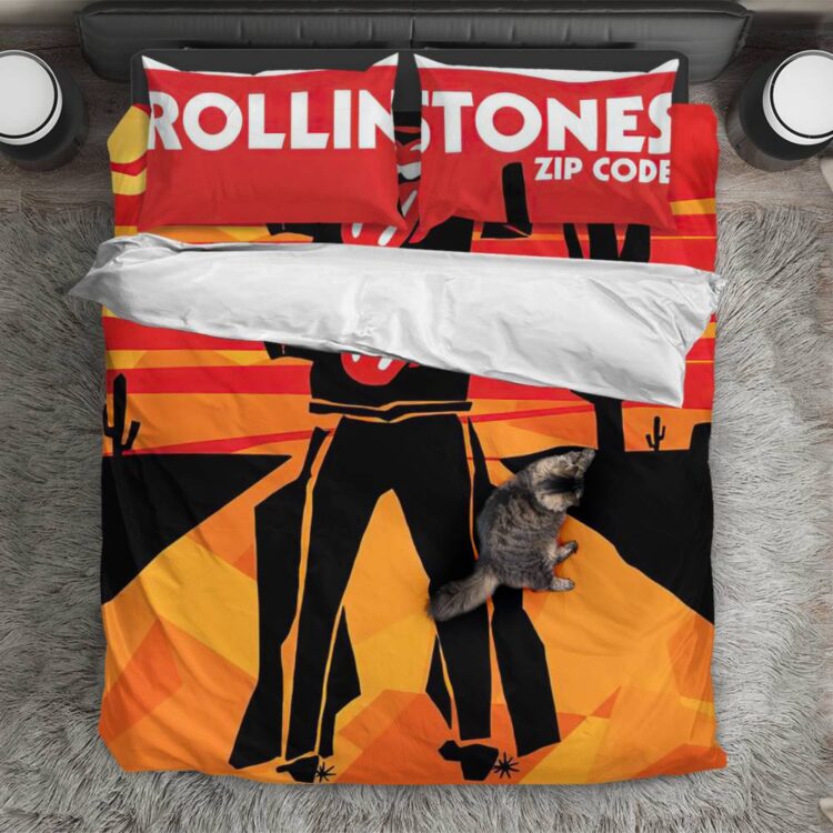 The Rolling Stones Zip Code Dallas Texas 2015 Bedding Set
