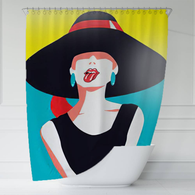 The Rolling Stones A Girl Art Shower Curtain